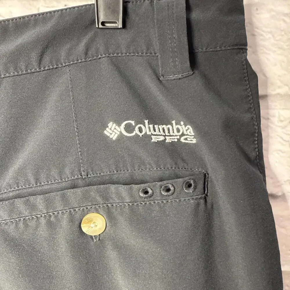 Men’s Columbia PFG Professional Fishing Gear Dri-Fit Shorts Black 38 - Picture 5 of 8